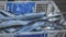 Fresh ribbonfish are on sale at seafood market