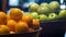 Fresh ripe fruits in restaurant kitchen