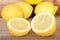 Fresh ripe lemons ready for juicing