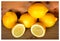 Fresh ripe lemons ready for juicing