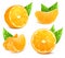 Fresh ripe oranges