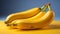 Fresh, ripe, organic banana a healthy, vibrant tropical snack generated by AI