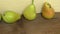 Fresh ripe organic pears
