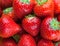 Fresh ripe perfect strawberry, Food Frame Background