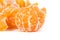 Fresh ripe slice tangerine