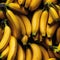 Fresh and ripe yellow bananas vibrant and nutritious tropical fruit on a white background