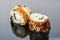 Fresh rolls of natural fish and fresh rice, Asian cuisine