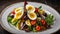 Fresh salad nicoise restaurant traditionalFrench