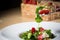 Fresh Salad with strawberries, goat cheese and