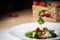 Fresh Salad with strawberries, goat cheese and