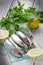 Fresh sardines with lemon