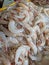 Fresh shrimps to sale at wet market