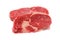 Fresh Sirloin steak, isolated on a white