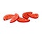 Fresh Sliced Red Tomato, Ripe Vegan Organic Healthy Vegetable Vector Illustration
