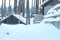 Fresh snow Gulmarg Village in the middle of Himalaya mountain at Kashmir