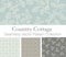 Fresh Spring Country Cottage Seamless Vector Patterns