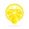 Fresh squeezed lemon juice vector icon