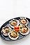 fresh steamed gourmet scallop with asian sweet sour seafood sauce