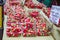 Fresh strawberries being sold in canterbury town of kent