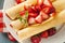 Fresh Strawberry French Crepes