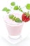 Fresh strawberry shake