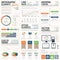 Fresh and stylish orange and green vector infograp