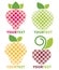 Fresh stylized fruits and berries