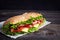 Fresh submarine sandwich