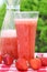Fresh summer strawberry drink