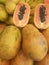 Fresh sweet asian tropical papaya fruit