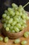 Fresh Sweet washed green grapes