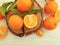 Fresh tangerines natural organic delicious harvest seasonal on background clementine, group