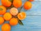 Fresh tangerines natural organic dessert  delicious harvest seasonal on background clementine, group