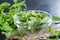 Fresh Tarragon in a small bowl