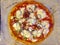 Fresh tasty juicy healthy appetizing italian pizza