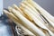 Fresh tasty white asparagus, seasonal vegetable, new harvest, ready to cook