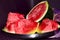 Fresh testy sliced watermelon