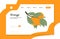 Fresh textured orange fruits on branch with leaves vector hand drawn landing page design.