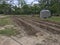 Fresh tilled garden with rows