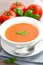 Fresh tomato soup