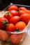 Fresh tomatoes on the table