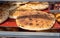 Fresh traditional iraqi bread sold at the city farmers market