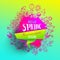 Fresh vector Spring splash design