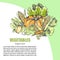 Fresh Vegetable Assortment with Text Information