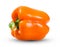 Fresh vegetable, Orange Pepper on a white