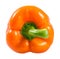 Fresh vegetable, Orange Pepper on a white