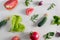 Fresh vegetable pattern