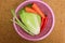 fresh vegetables in a basin