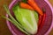 fresh vegetables in a basin