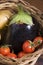 Fresh vegetables basket